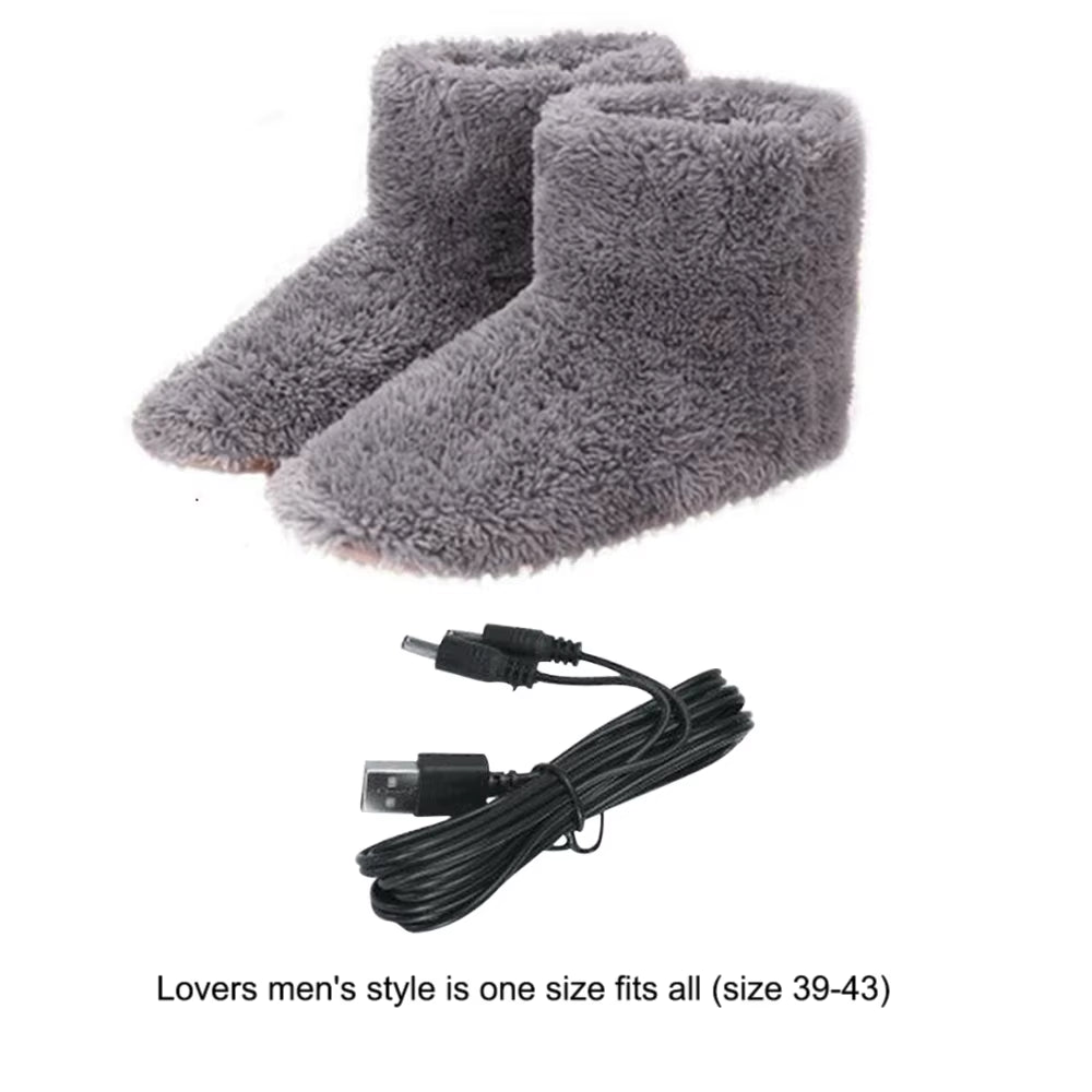 Cozy USB Electric Foot Warmer - Soft Fleece Heating Pad for Ultimate Winter Comfort, Washable & Ideal for Home or Bedroom