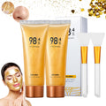 Gold Foil Peel-Off Face Mask – Cleansing & Moisturizing Treatment, 2-Piece Set